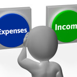 Expenses Income Buttons Show Payments Or Receivables